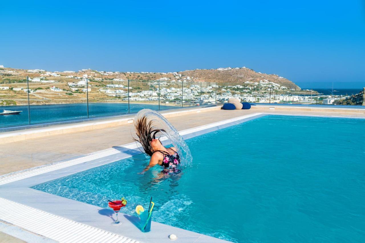 Corfos Blue Mykonos Διαμέρισμα Ορνός Εξωτερικό φωτογραφία