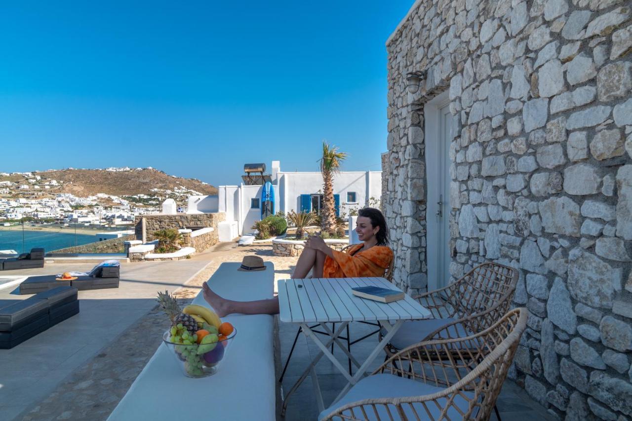 Corfos Blue Mykonos Διαμέρισμα Ορνός Εξωτερικό φωτογραφία