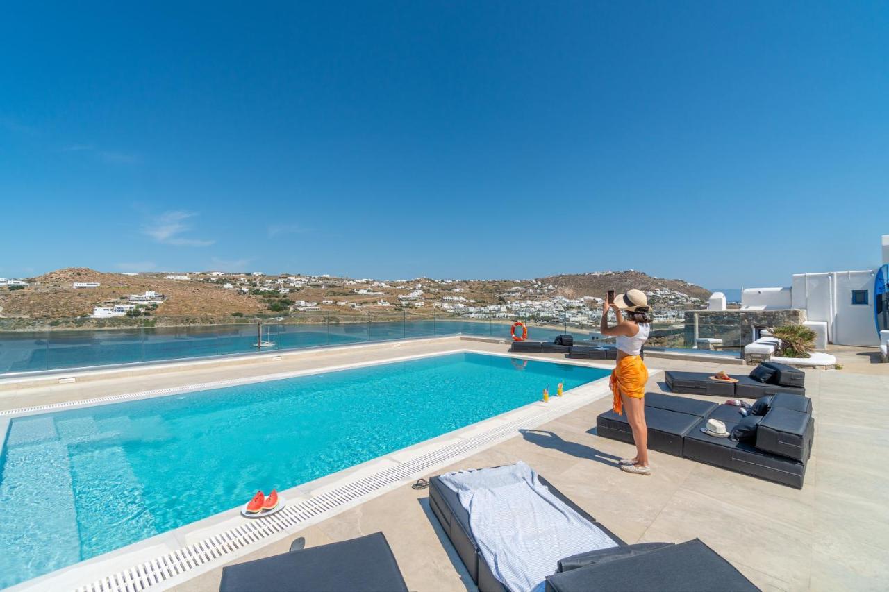 Corfos Blue Mykonos Διαμέρισμα Ορνός Εξωτερικό φωτογραφία