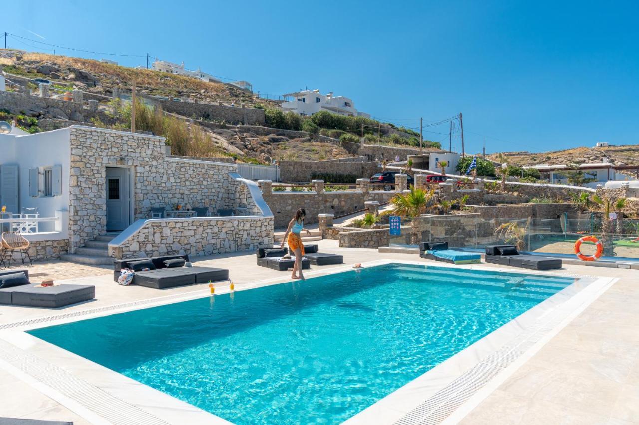 Corfos Blue Mykonos Διαμέρισμα Ορνός Εξωτερικό φωτογραφία