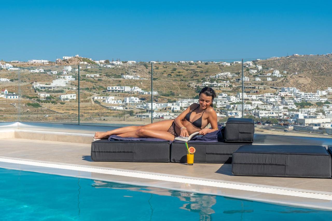 Corfos Blue Mykonos Διαμέρισμα Ορνός Εξωτερικό φωτογραφία