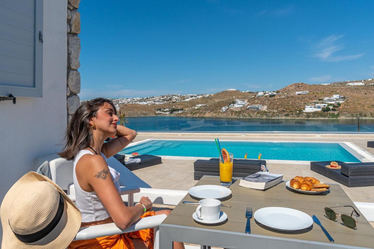 Corfos Blue Mykonos Διαμέρισμα Ορνός Εξωτερικό φωτογραφία